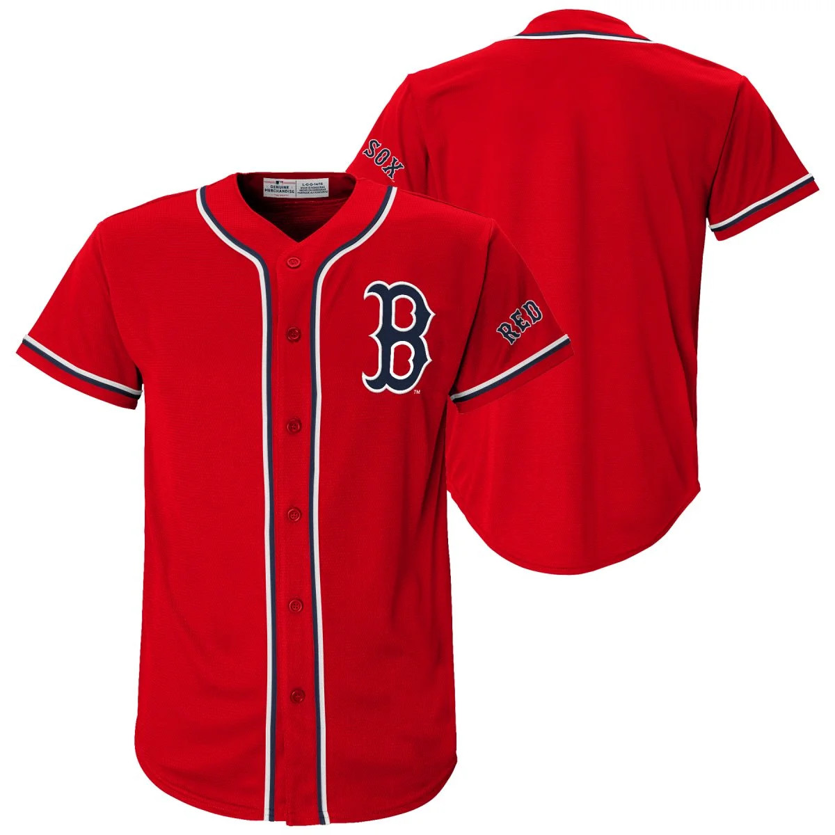 MLB Boston Red Sox Youth Secondary Color Synthetic Jersey | Walmart (US)