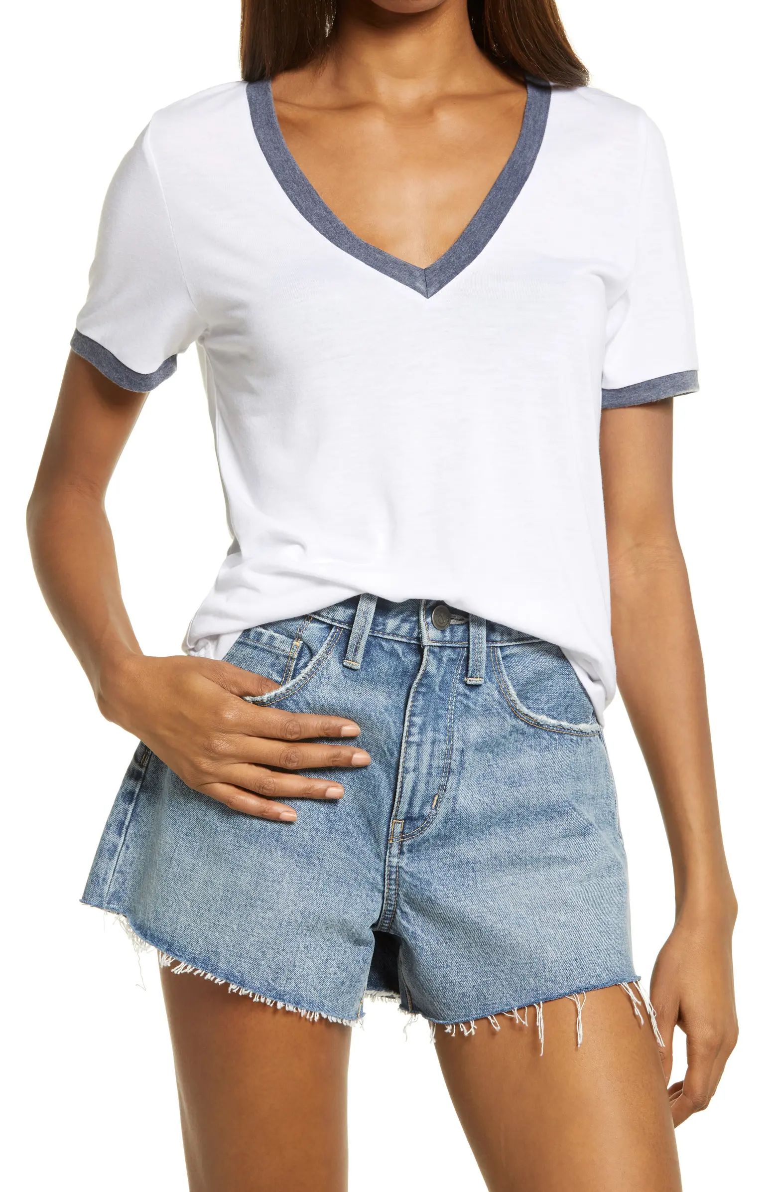 Ringer V-Neck T-Shirt | Nordstrom