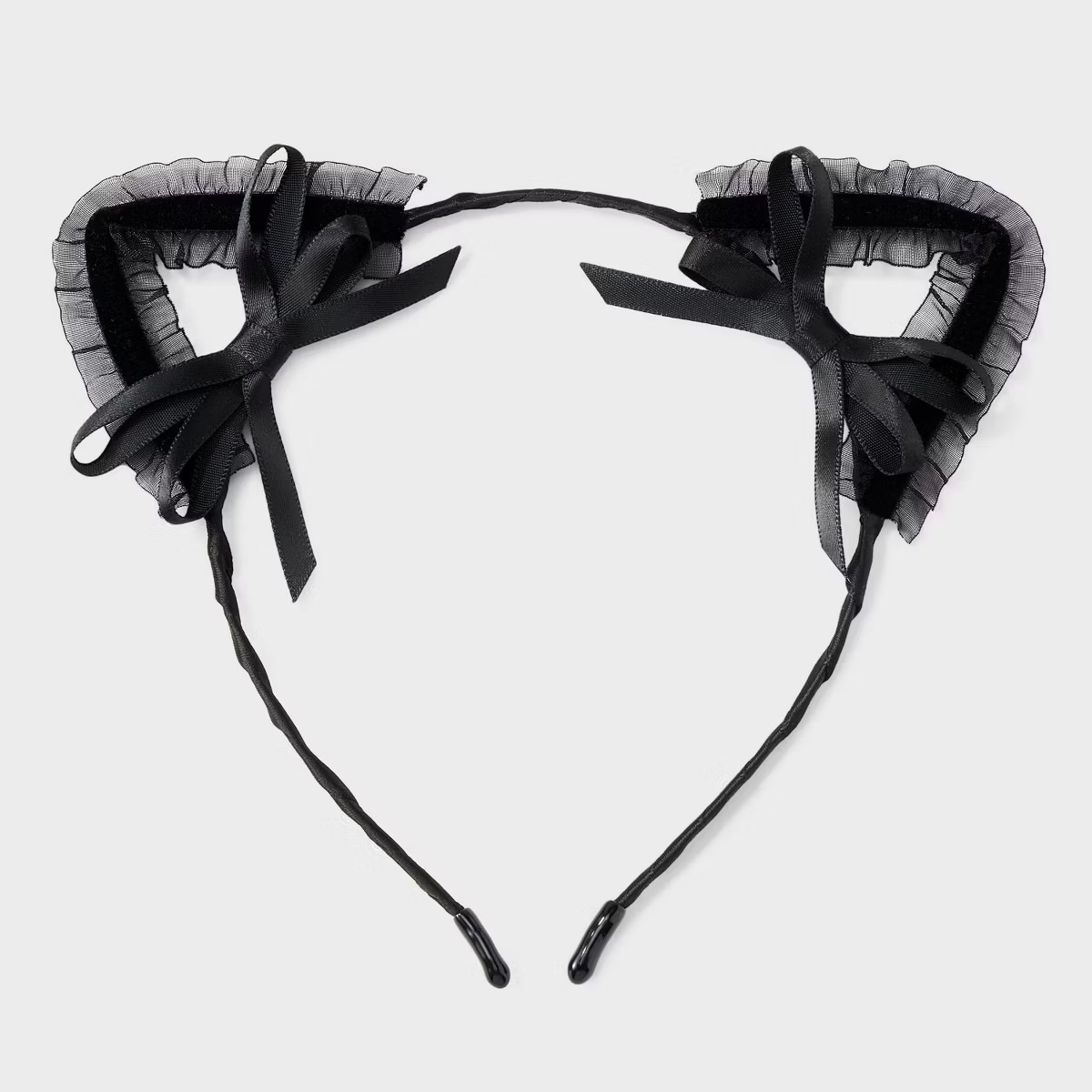 Halloween Cat Ear with Bows Headband - Black | Target