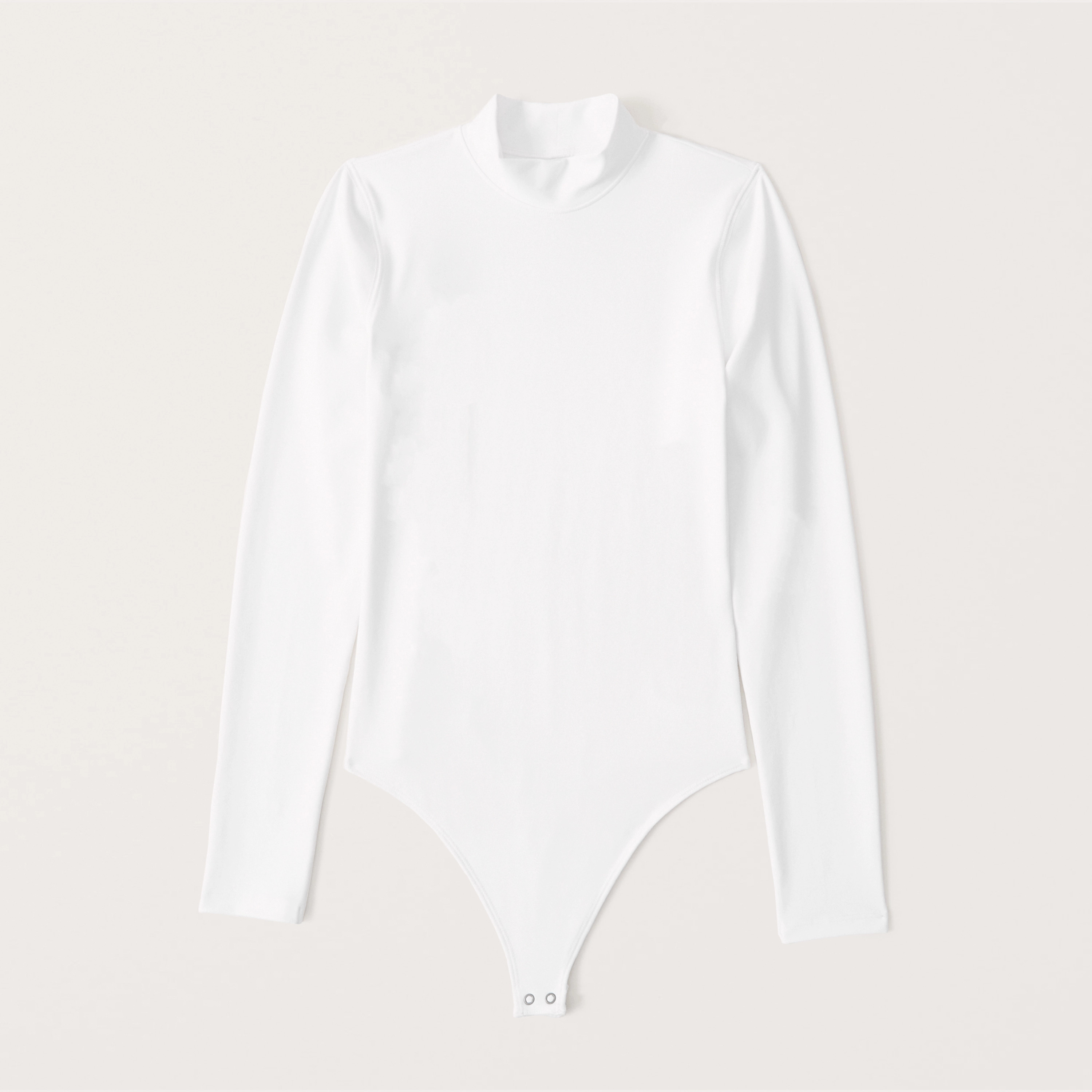 Long-Sleeve Seamless Mockneck Bodysuit | Abercrombie & Fitch (US)