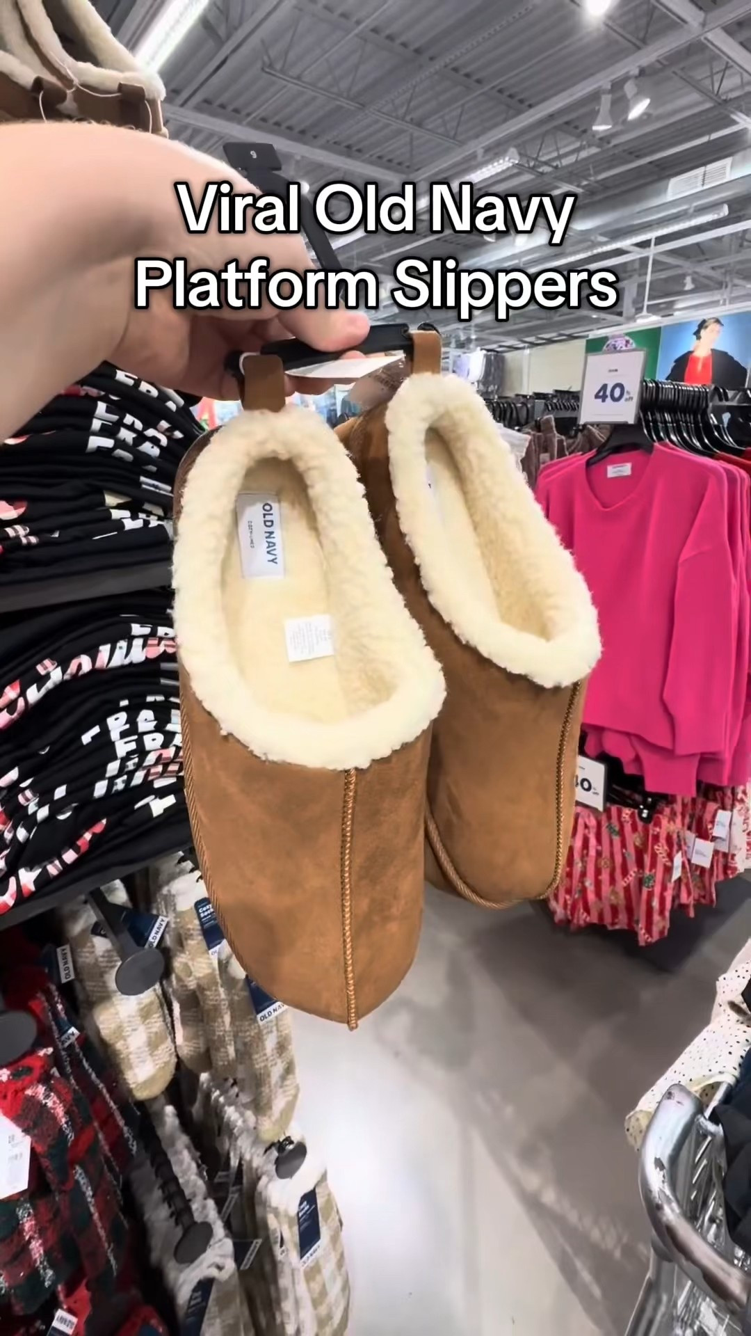 Viral Old Navy Platform Slippers, platform uggs dupe, old navy, perfect as a christmas gift or to pair with your holiday outfits! 

#LTKGiftGuide #LTKShoeCrush #LTKHoliday