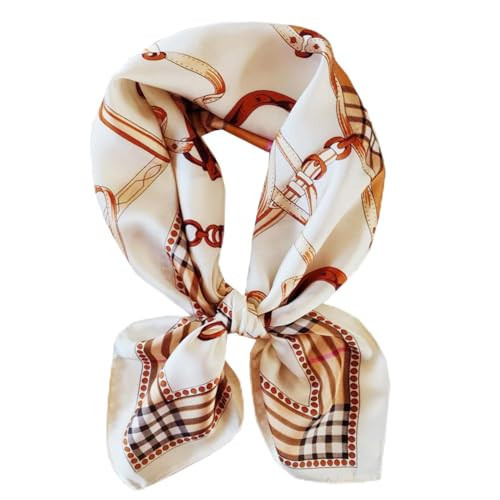 Hexchasty Head Hair Scarf Satin Silk Feeling Scarves for Women Lightweight Fashion Bag Purse Scarf for Handbags Accessories (COLOR-R) | Amazon (US)
