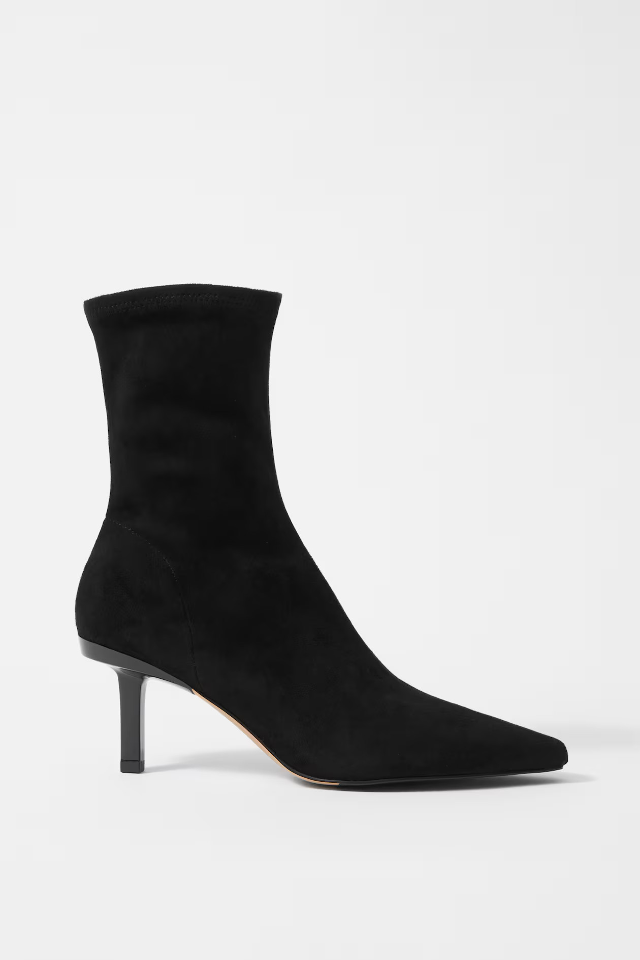Stretch-Leather Ankle Boots | H&M (UK, MY, IN, SG, PH, TW, HK)