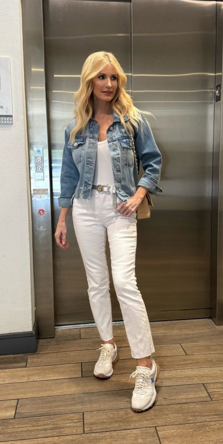 FOUND >>> The perfect pair of white jeans for spring styled with one of my favourite Frame denim jackets 🤍

#LTKSeasonal #LTKstyletip #LTKover40