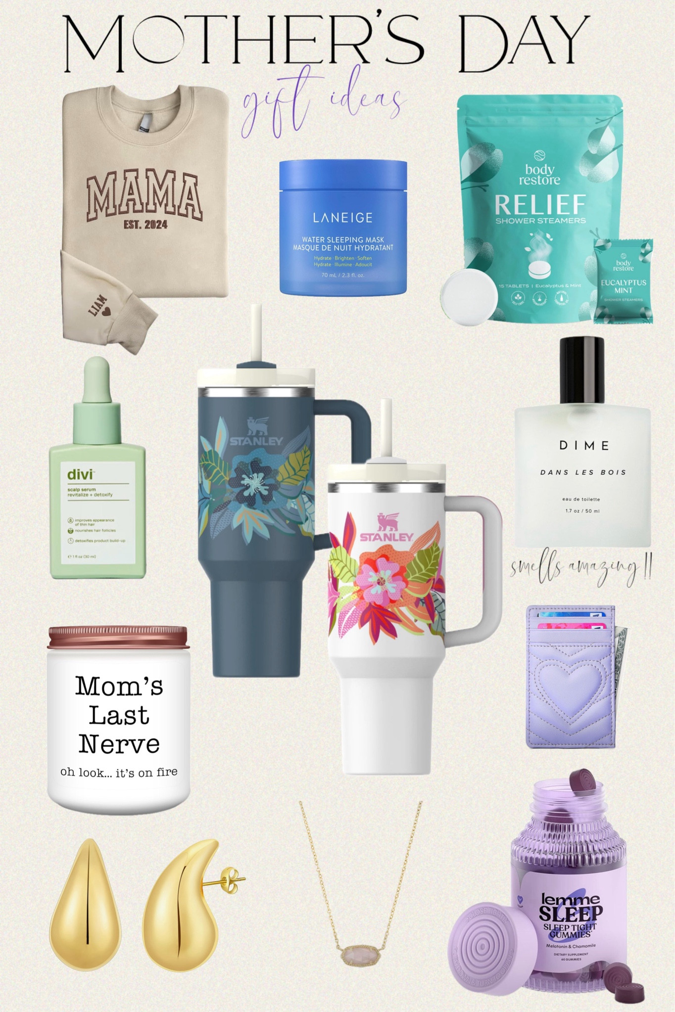 Mother's Day Gift Guide

Apsvo Chunky Gold Hoop Earrings / Quilted Leather Card Holder Wallet with RFID Blocking / 
Kendra Scott Elisa Pendant Necklace for Women, Fashion Jewelry, 14k Gold-Plated / LANEIGE Water Sleeping Mask / Lemme Sleep Gummies with 5mg Melatonin, Elderberry, Magnesium, L-Theanine, Chamomile and Lavender, Drug-Free Nighttime Sleep Aid / Stanley THE MOTHER’S DAY QUENCHER H2.0 FLOWSTATE™ TUMBLER | 40 OZ / Dime Beauty Perfume Dans Les Bois / Divi 30ml Scalp Serum / Candle Warmer Lamp, Electric Candle Lamp Warmer / Funny Candle Mom's last nerve /Custom Embroidered Mama EST with Kids Names Sweatshirt / Body Restore Shower Steamers Aromatherapy 15 Pack


#giftguide #mothersday #amazon #etsy #stanley #tumbler #sweatshirt #polacek 


#LTKsalealert #LTKfamily #LTKGiftGuide