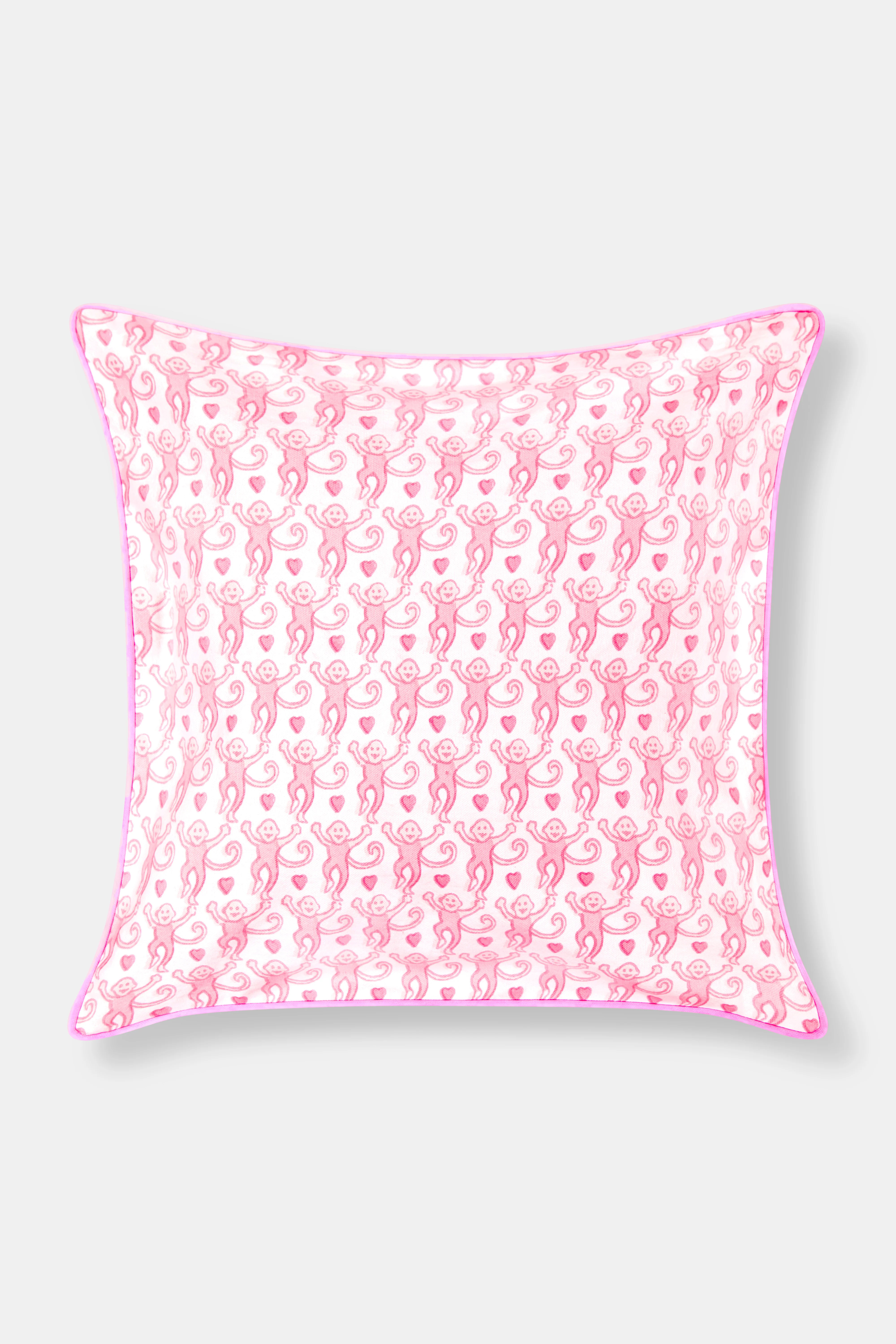 Lovely Monkey Decorative Pillow PALE PINK / 18 | Roller Rabbit