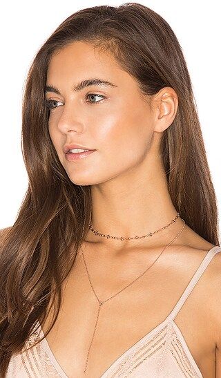 Luv AJ The Rococo Choker + Lariat in Rose Gold | Revolve Clothing
