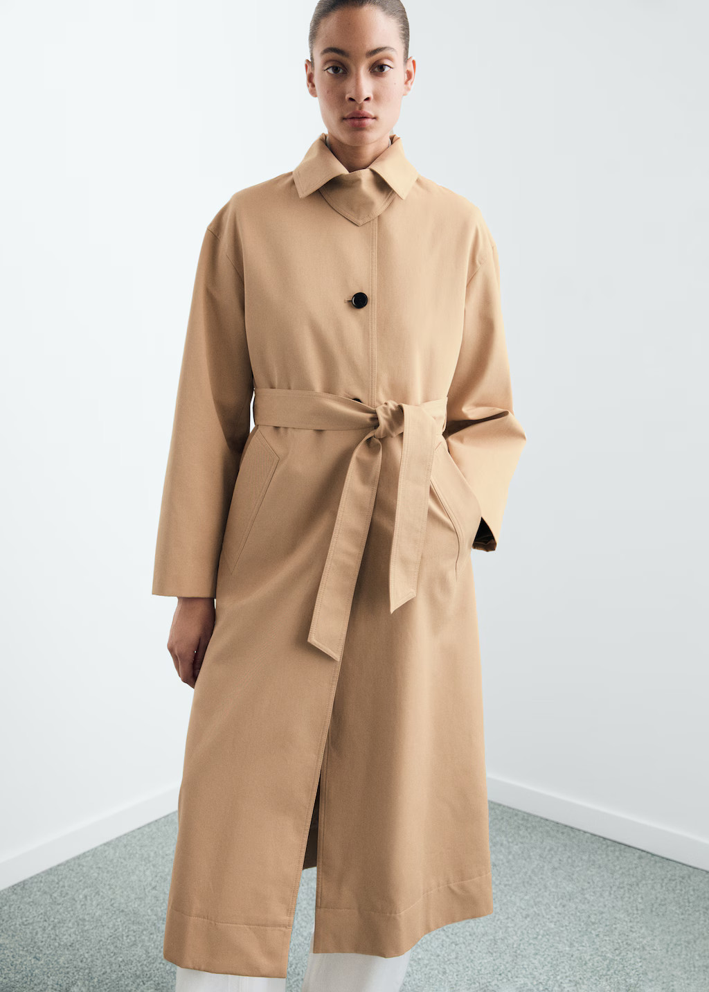 Belt long trench | Mango (US/MX/AU)