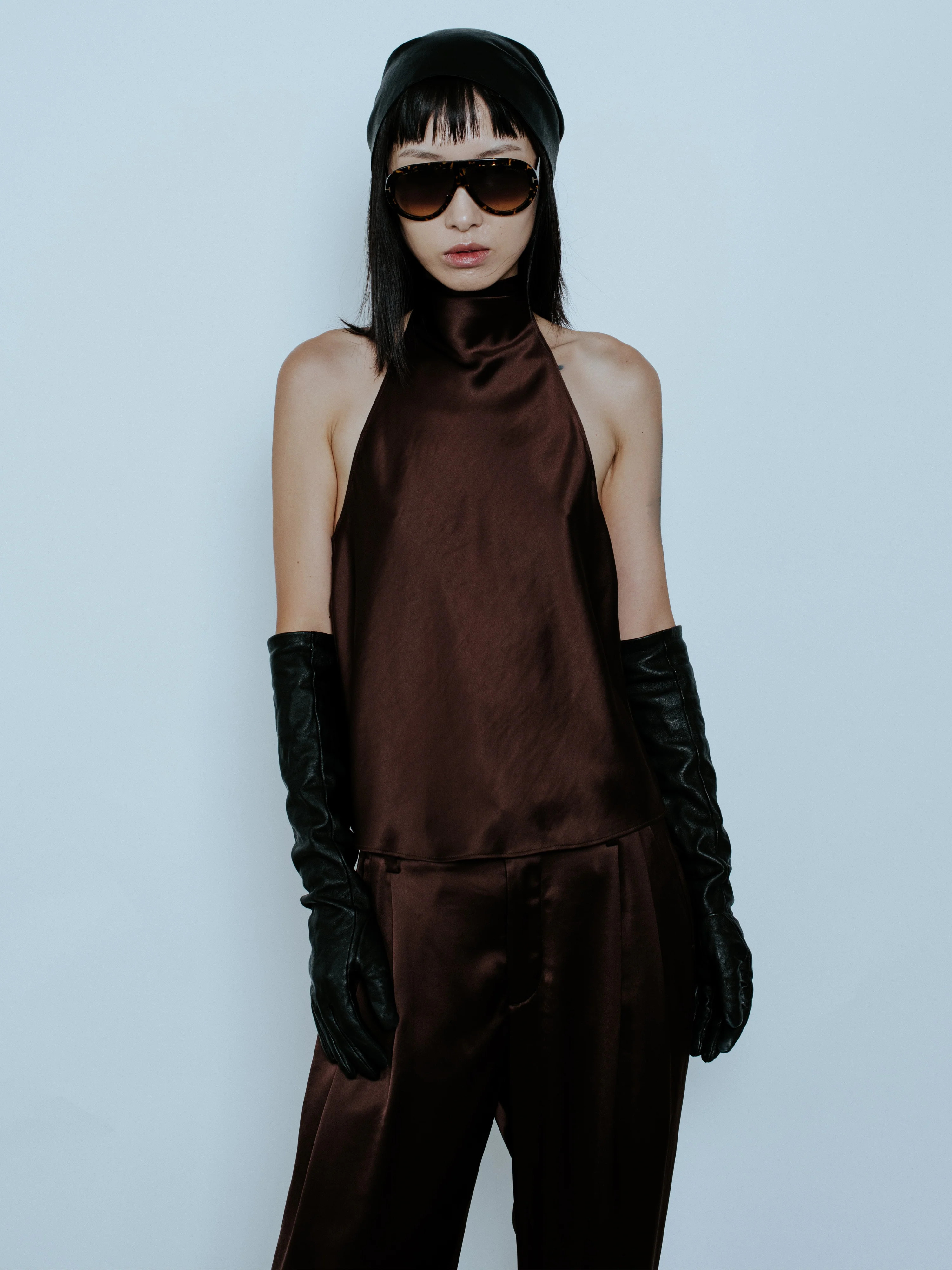 EDEN SCARF TOP ESPRESSO | Centre Piece