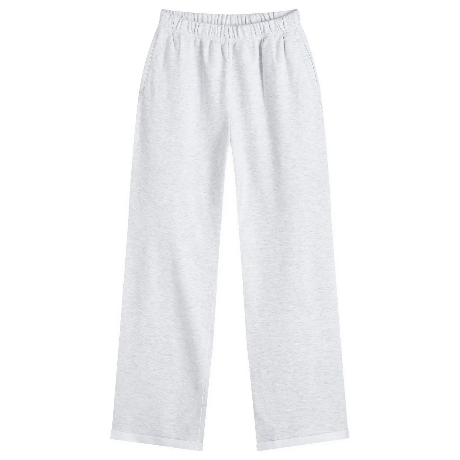 SKIMS Women's Cotton Fleece Straight Leg Pant in Light Heather Grey, Size XX-Large | END. Clothing