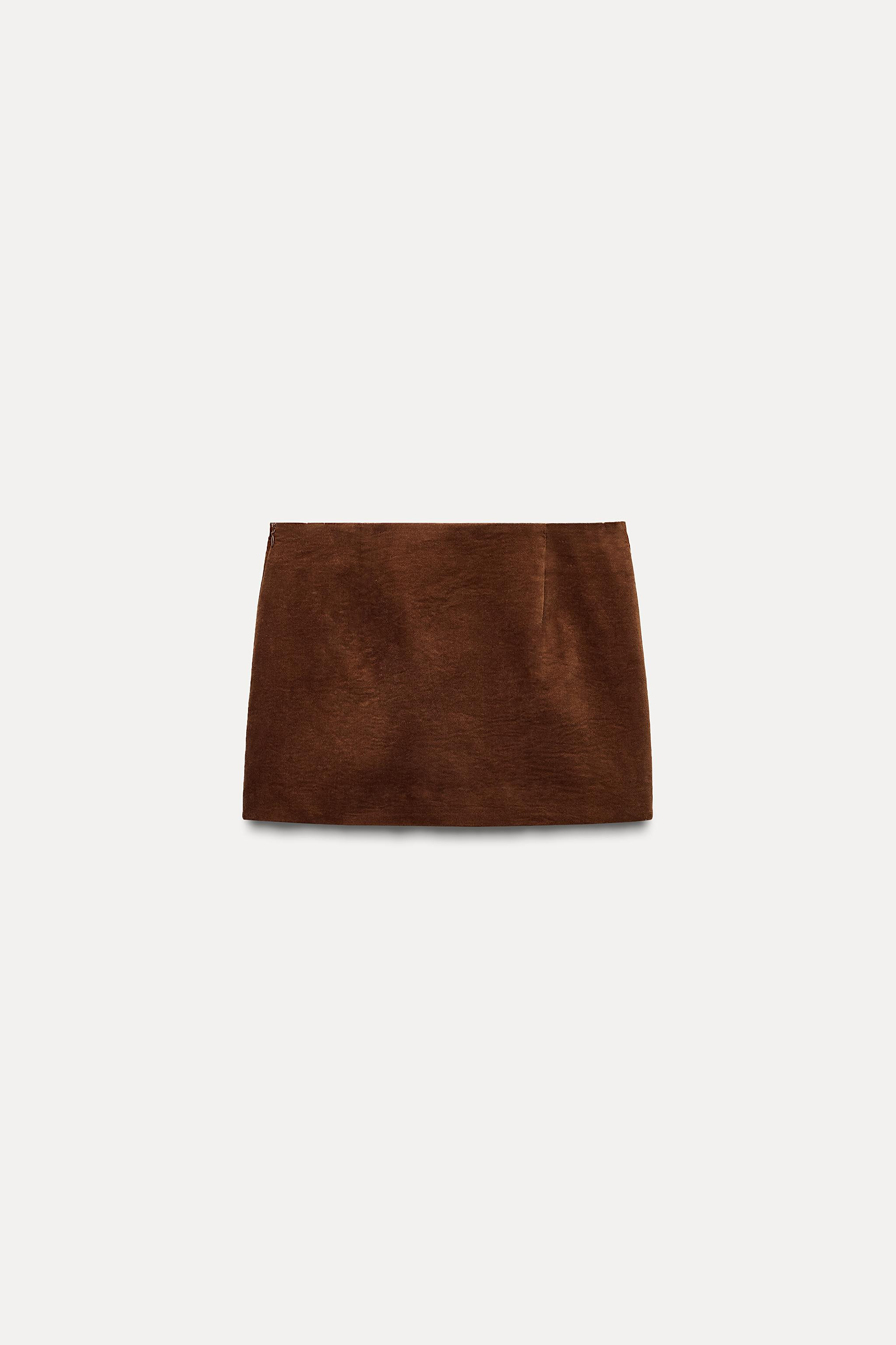 VELVET MINI SKIRT | Zara US