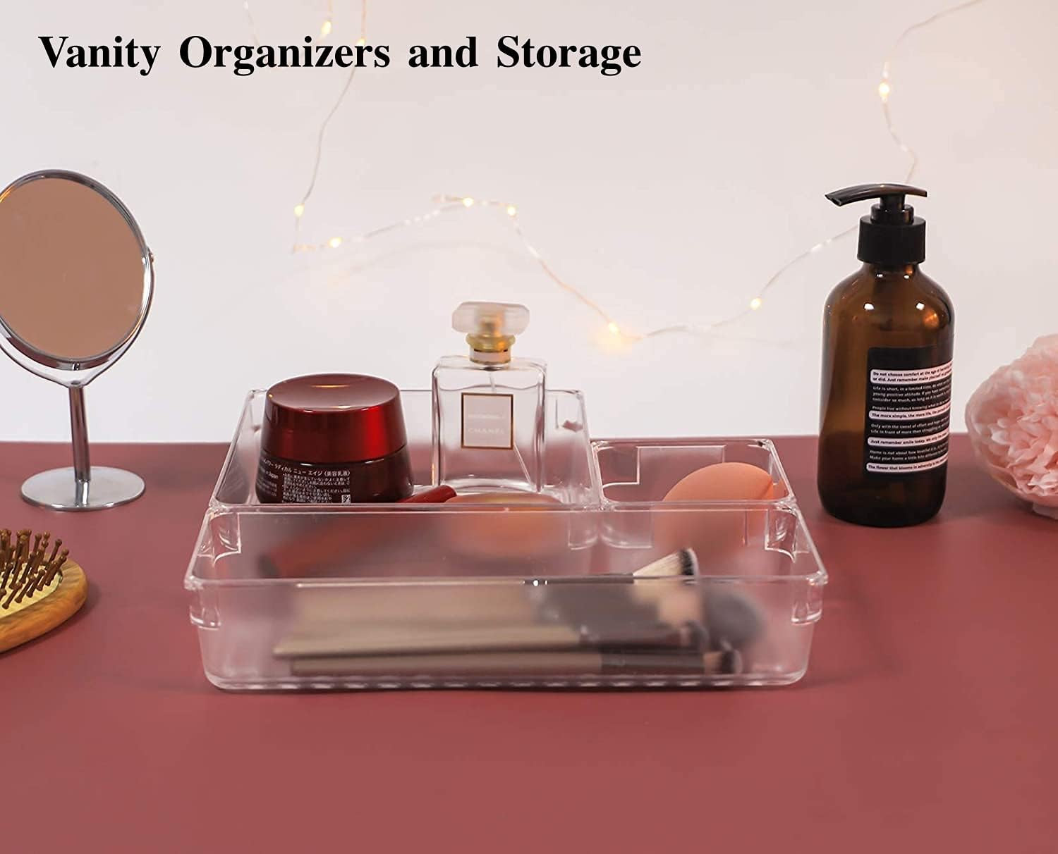 Fixwal 26pcs Clear Drawer Organizers Set 4 Size Drawer Tray Dividers Organizers Versatile Kitchen... | Amazon (US)