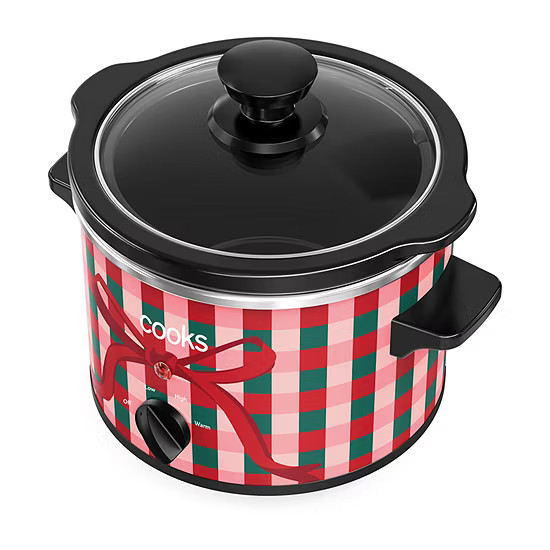 new!Cooks 1.5-Quart Gingham Bow Slow Cooker | JCPenney