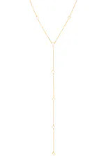 SHASHI Emily Diamond Lariat in Gold from Revolve.com | Revolve Clothing (Global)