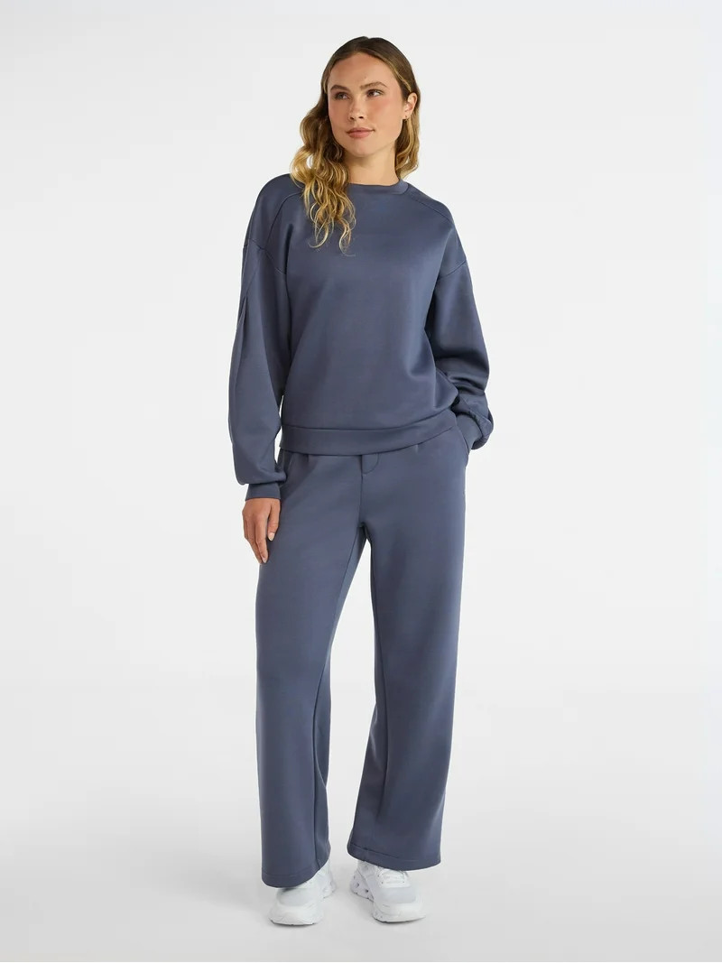 Avia Women's Luxe Fleece Crewneck Sweatshirt, Sizes XS-XXXL | Walmart (US)