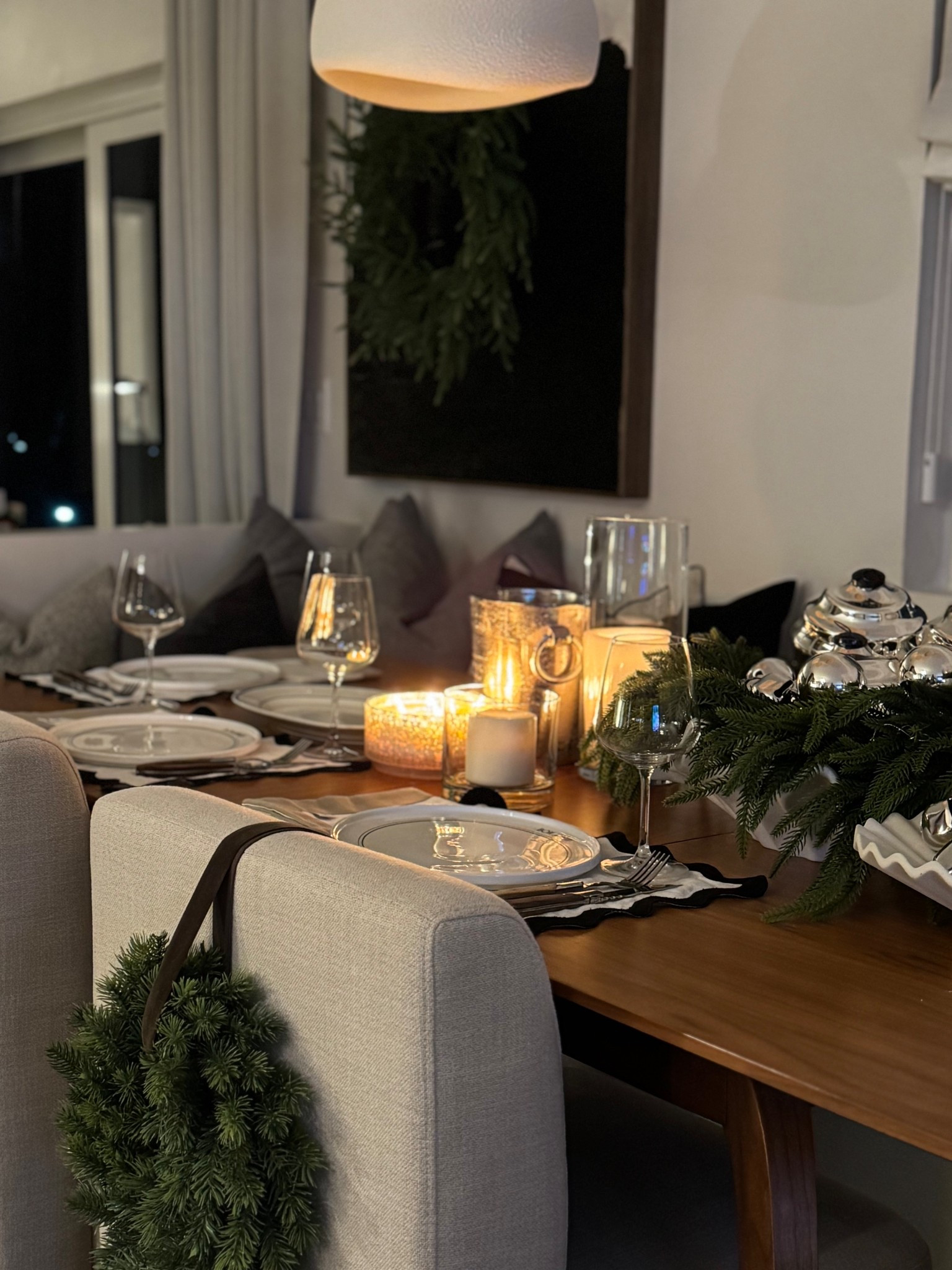 Dinner party views / cozy and simple tablescape 

#LTKHoliday #LTKSeasonal #LTKHome