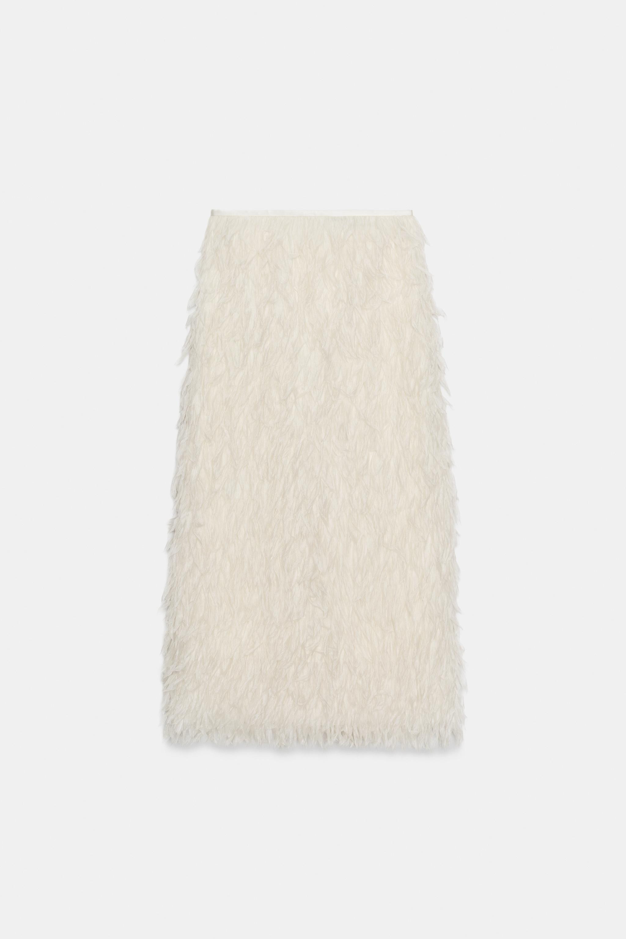 FEATHER SKIRT ZW COLLECTION LIMITED EDITION | Zara US