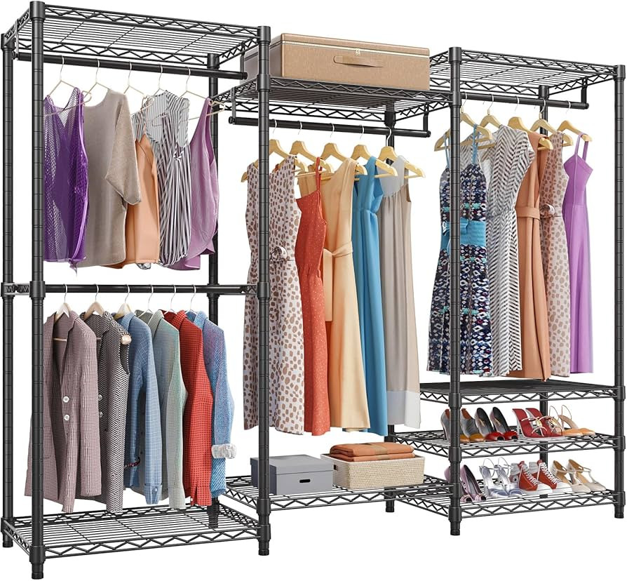 VIPEK V5 Portable Closet Wardrobe Heavy Duty Clothes Rack, Freestanding Clothing Rack with 4 Hang... | Amazon (US)