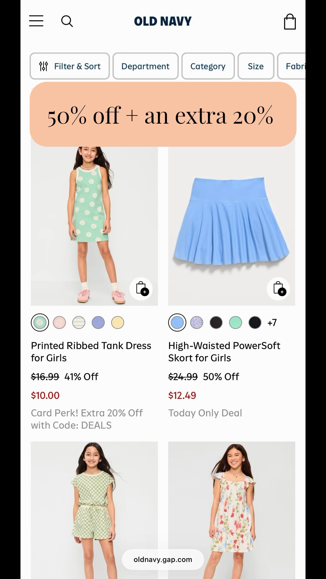 up to 70% off everything at Old Navy- Today Only! These girls spring and summer clothes are on major sale from rompers, spring dresses, shorts & everyday shirts down to $6. Almost everything is 50% off today only! An extra 20% for card holders! 

daily deals, girls clothes, girls fashion, spring fashion, girl mom, little girl clothes, big girl clothes, teen girl clothes, old navy, sale alert, on sale now, today only, spring deals 

#LTKmomlife #LTKSaleAlert #LTKKids