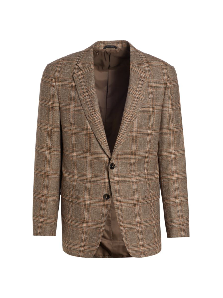 Plaid Wool-Blend Blazer | Saks Fifth Avenue