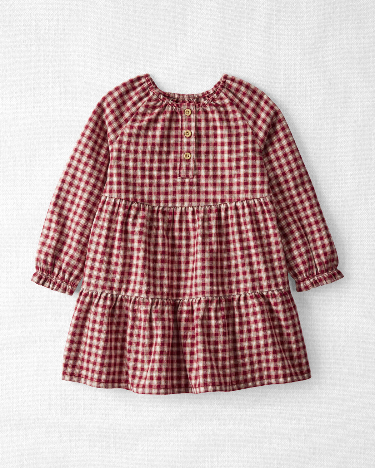Toddler Cozy Tiered Dress Made with Organic Cotton - Little Planet | Carter's | Carter's Inc