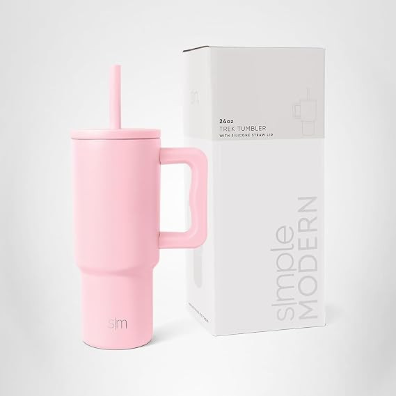 Simple Modern Kids 24 oz Tumbler with Handle and Silicone Straw Lid | Spill Proof and Leak Resist... | Amazon (US)