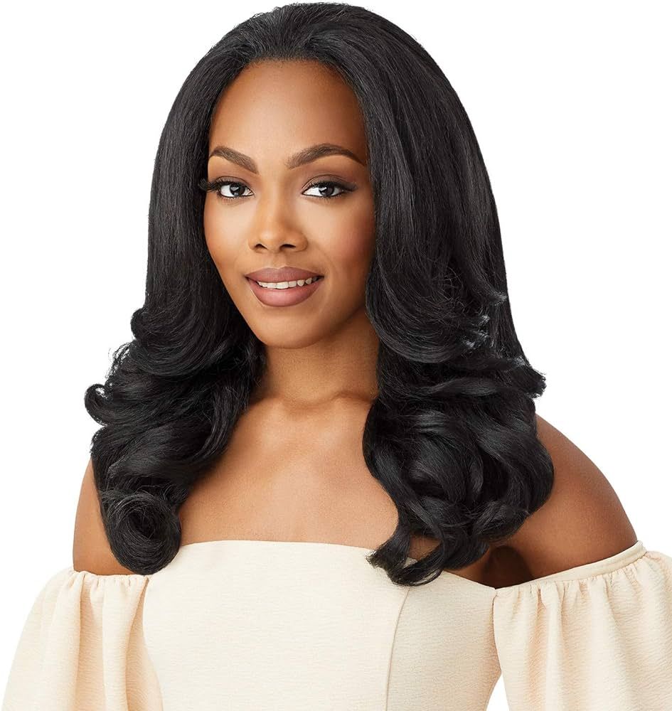 Outre Quick Weave Self Styled in 60 Seconds Neesha Soft & Natural New Half Wig Cap Laysflat Requi... | Amazon (US)