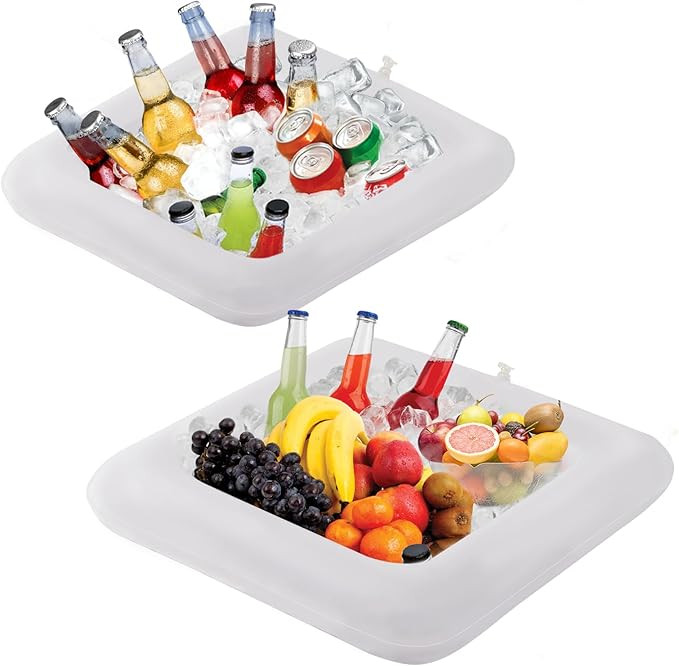 Inflatable Serving Bar, Salad Serving Sets Bar Buffet Food Drinks Inflatable Cooler Table Pool Ic... | Amazon (US)