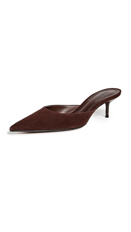 SCHUTZ Women's Julie Kitten Heel Mules | Amazon (US)