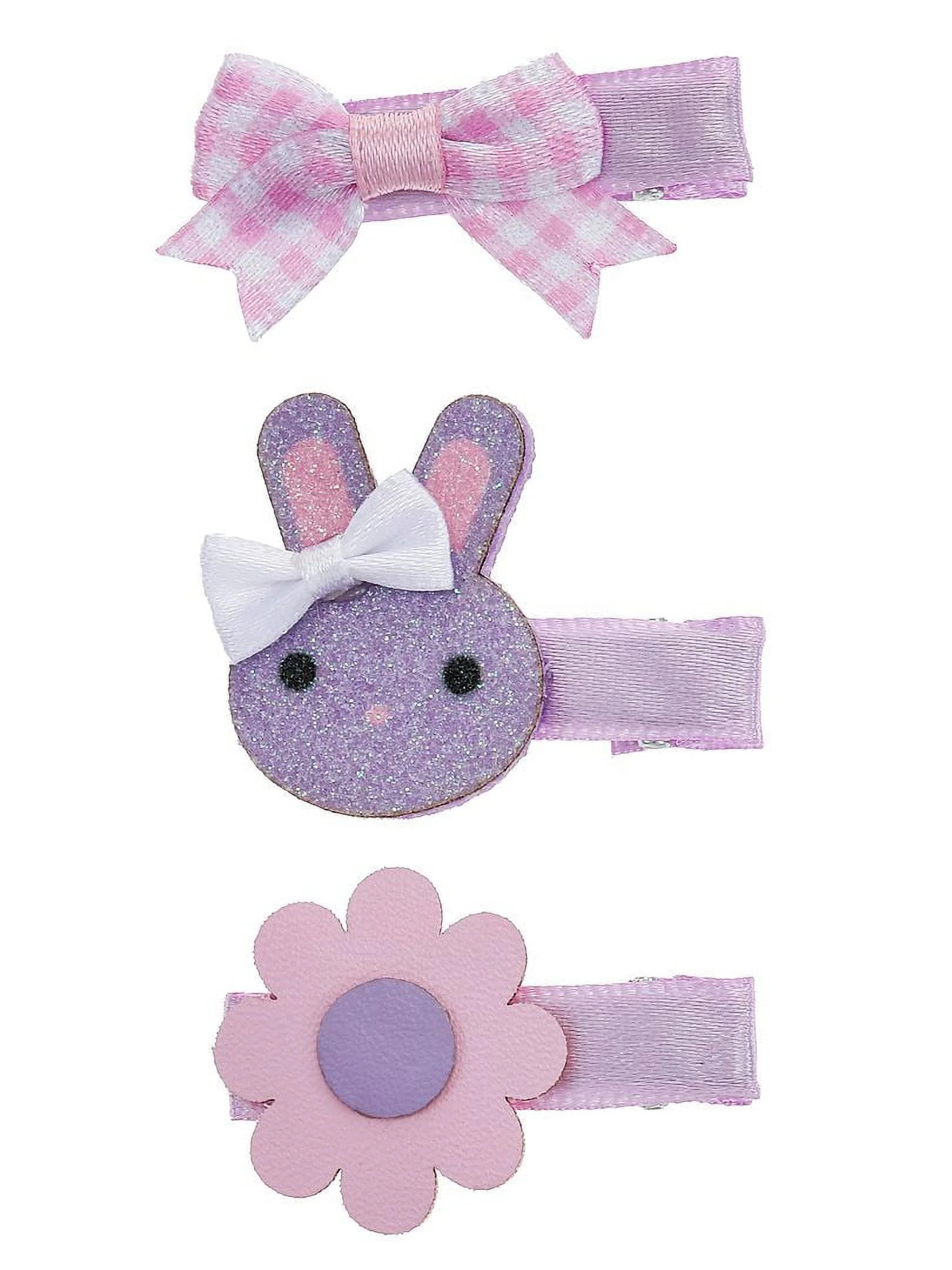 Way to Celebrate Easter Bunny Hair Clips, Female, Purple, 3 Pieces | Walmart (US)