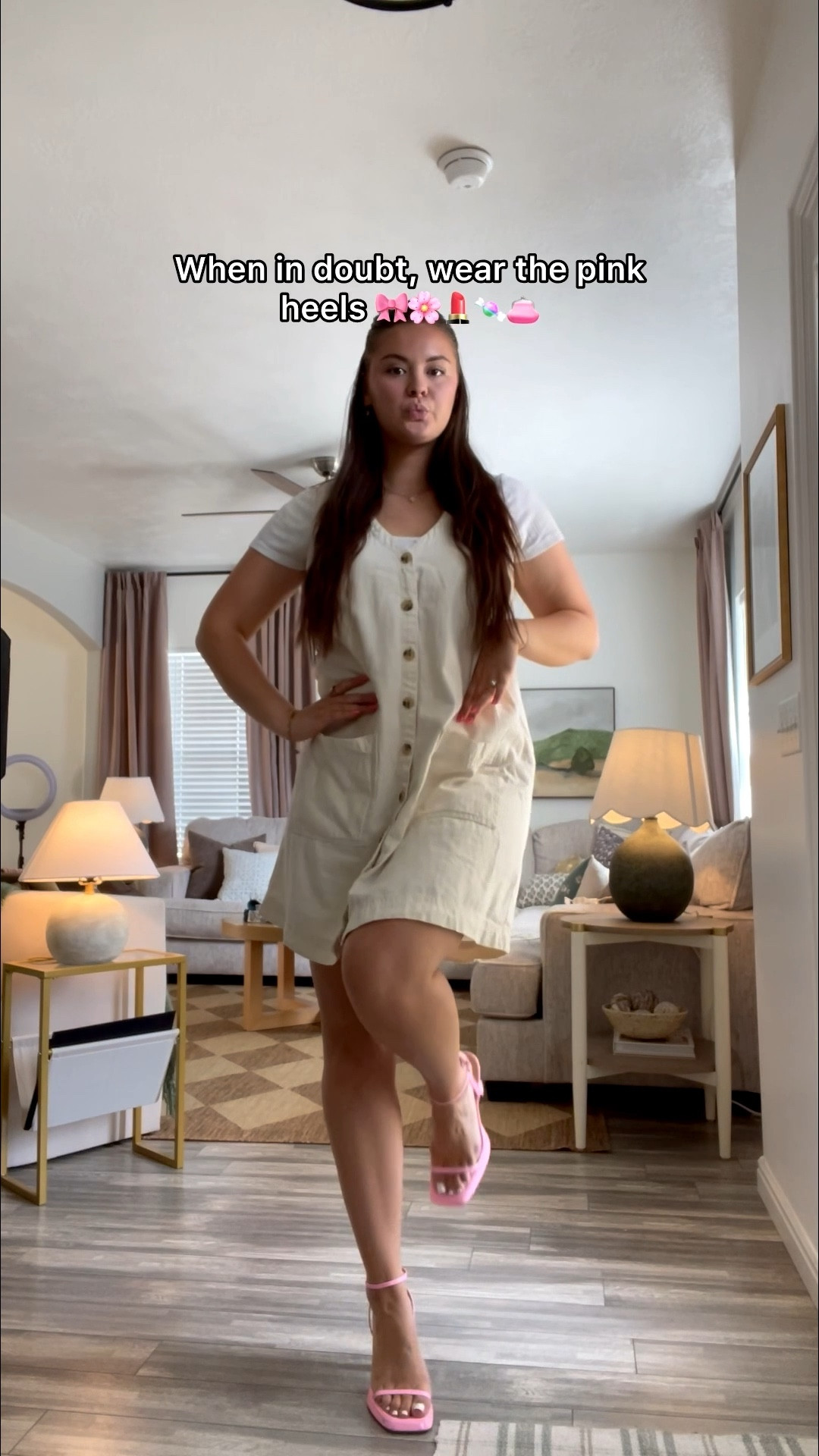 Obsessed with this dress and these are my FAV heels. So comfy and cute 🎀

Dress: L
Shirt: L
Heels: 8

#LTKMidsize #LTKStyleTip #LTKBeauty