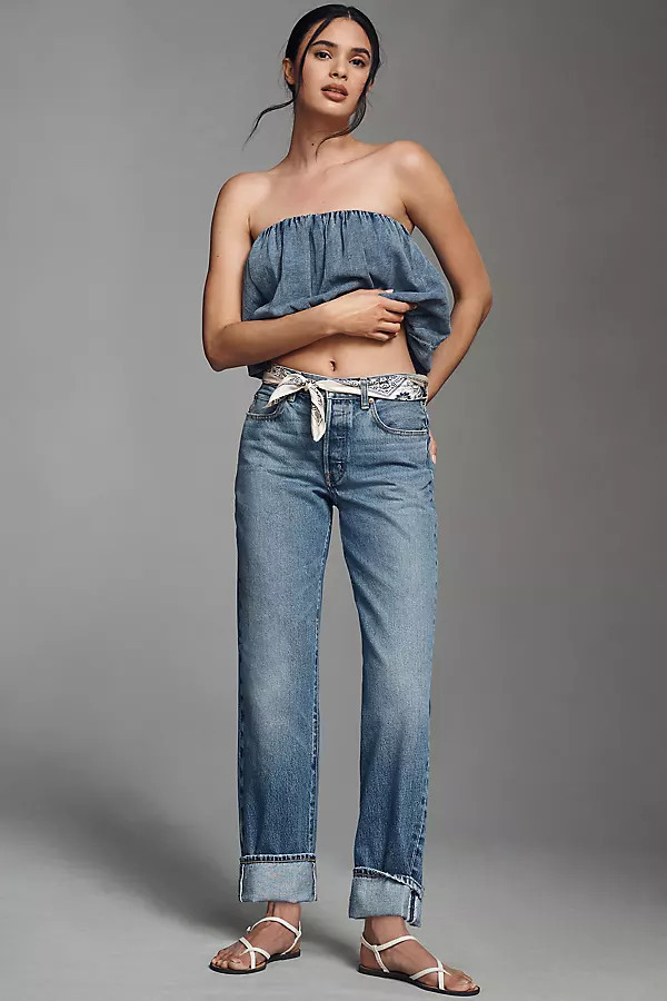 Sawyer Mid-Rise Boyfriend Jeans | Anthropologie (US)
