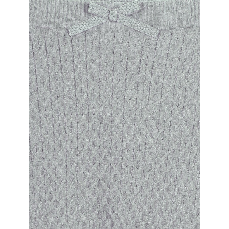 Modern Moments by Gerber Baby & Toddler Girl Cable Knit Ruffle Sweater & Pant, 2-Piece Outfit Set... | Walmart (US)
