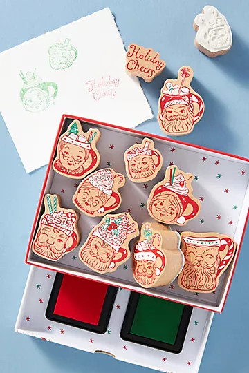 Louise Pretzel Claus Stamp Set | Anthropologie (US)