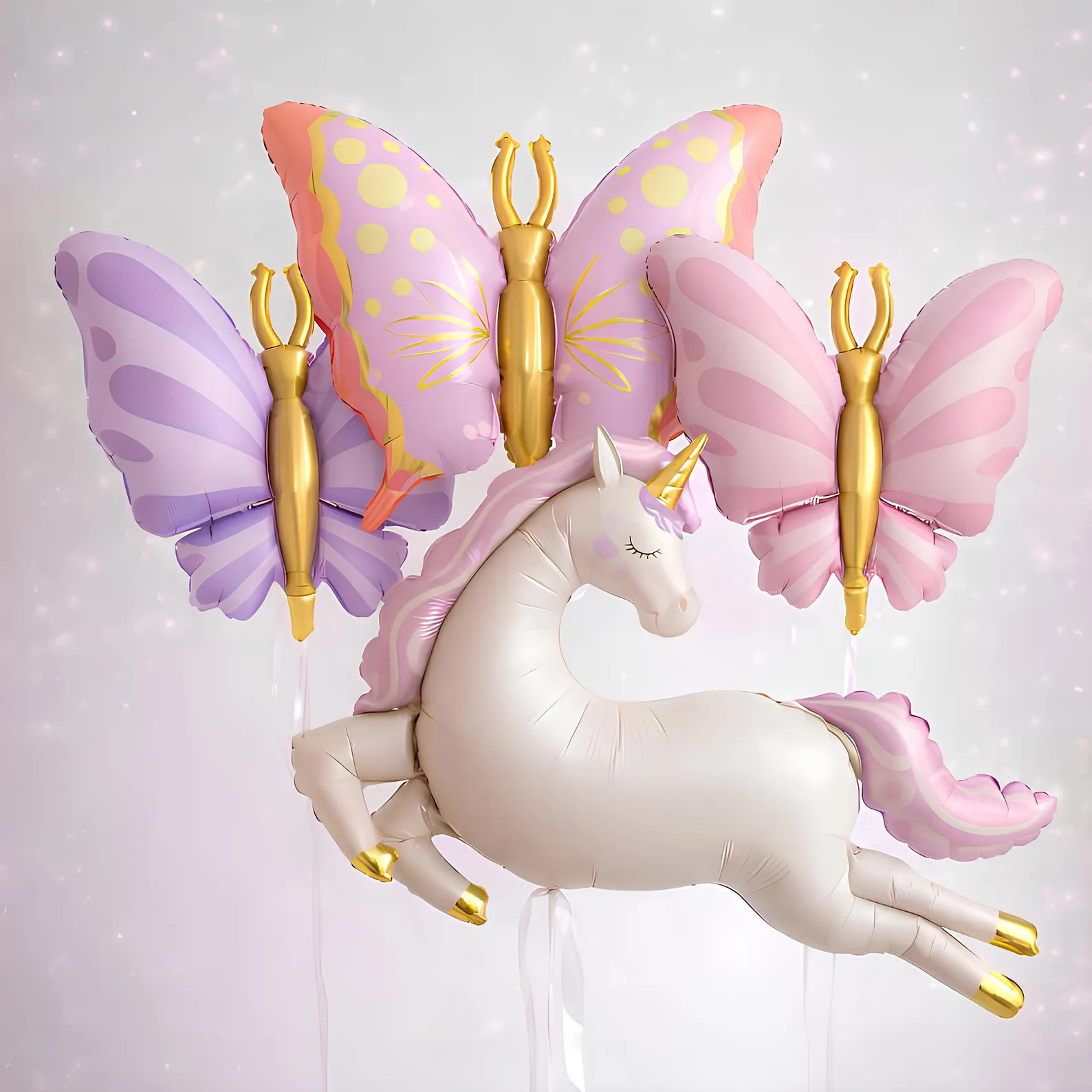 Unicorn Balloon Decoration Set, Butterfly Balloons, Pastel Birthday Decor, Magical Princess Party | Etsy (Global)