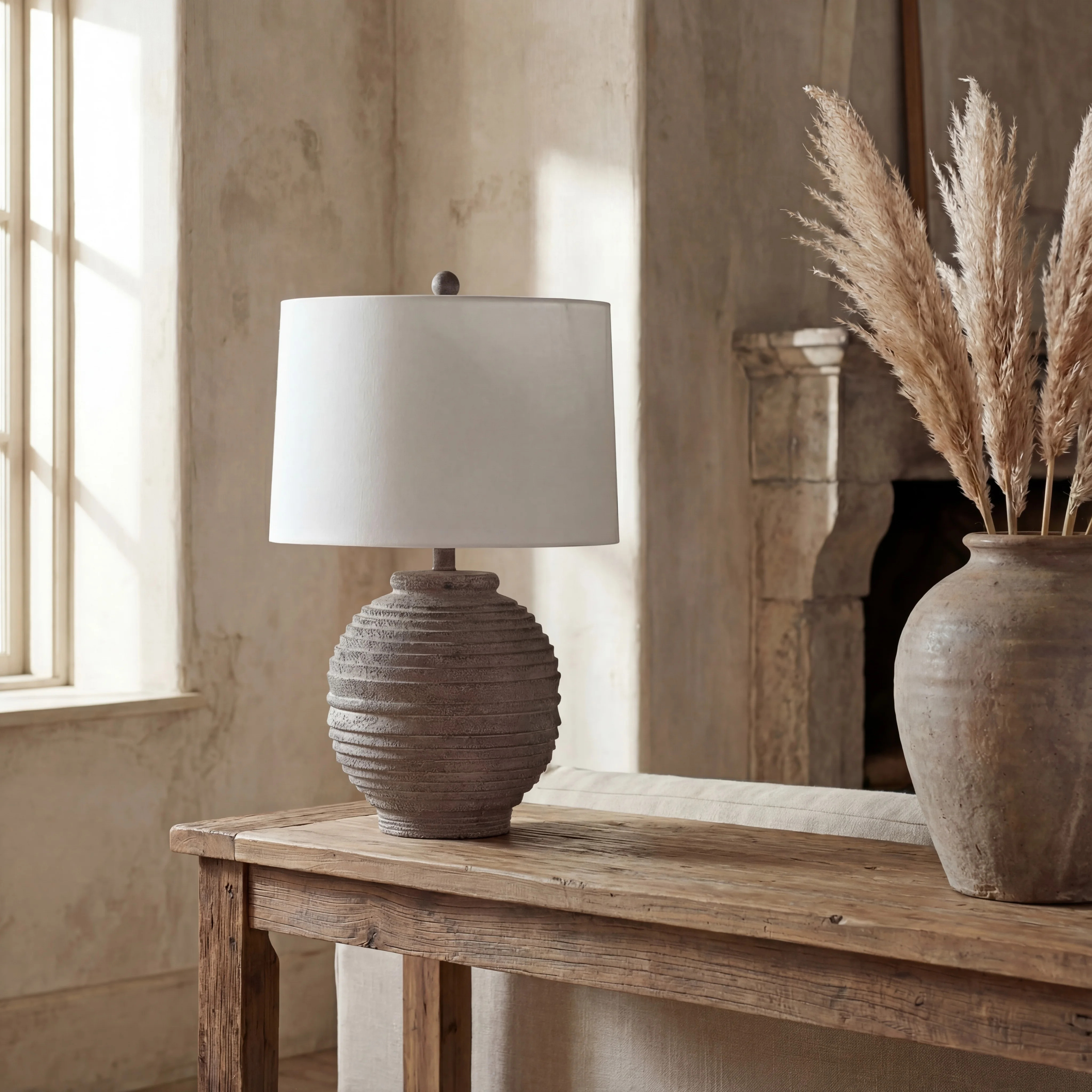 SAFAVIEH Pendri 24 in. Classic Contemporary Table Lamp, Brown | Walmart (US)