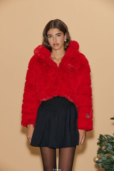 Disney Mickey Mouse Faux Fur Jacket | Forever 21