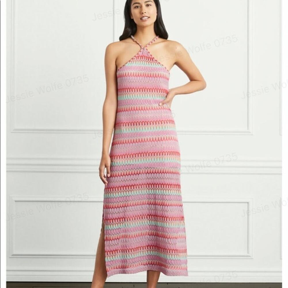 Hill House The Leah Halter Dress in Sunset Raschel Knit size 2XL | Poshmark