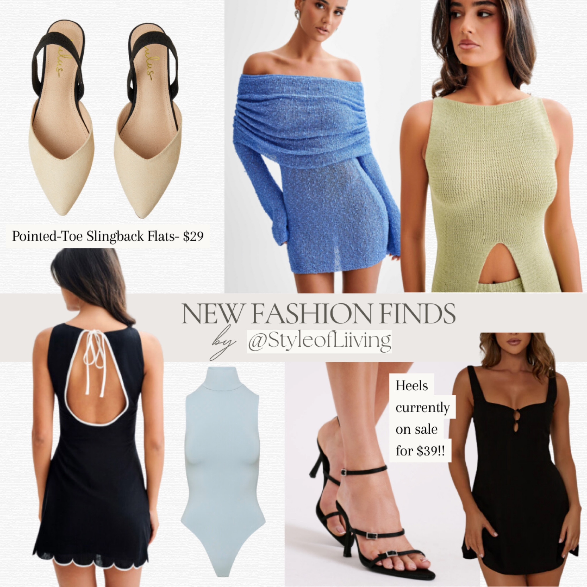 New women’s fashion finds! Heels, pointed toe sling back flats, bodysuits, mini dresses, tank tops. Women’s clothing and shoes.

#LTKStyleTip #LTKSaleAlert #LTKShoeCrush
