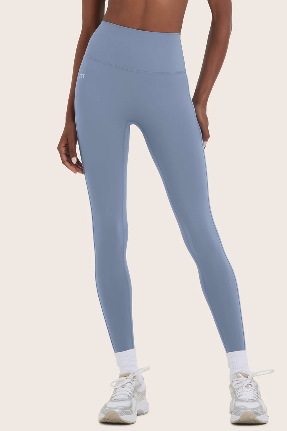 SPORTBODY® (BLOOPERS) SPORTY HIGH-RISE STRIPE LEGGINGS - CRUISE | SET Active