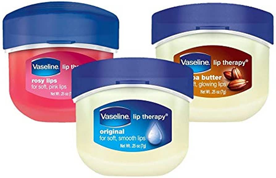 Vaseline Lip Therapy 0.25 Oz / 7g 3 Pack Bundle - Original, Rosy Lips & Cocoa Butter | Amazon (US)