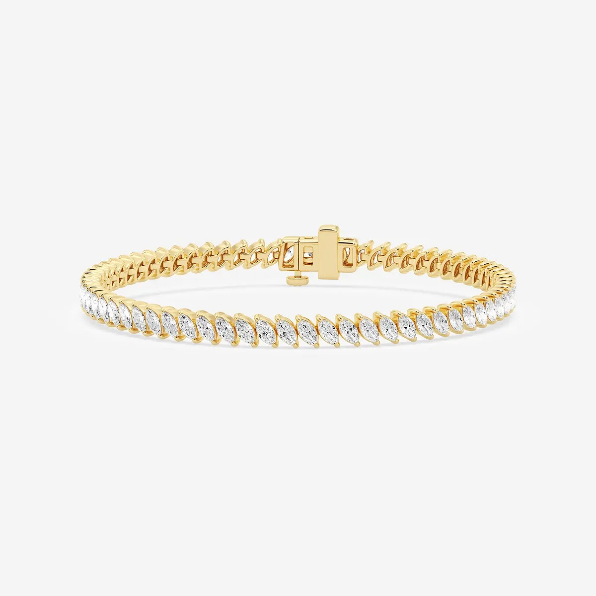 7 ctw Marquise Lab Grown Diamond Diagonal Tennis Bracelet - 7 Inches
							
								
									14... | Grown Brilliance