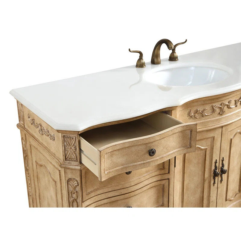 Sandrine Single Bathroom Vanity with Top | Wayfair North America