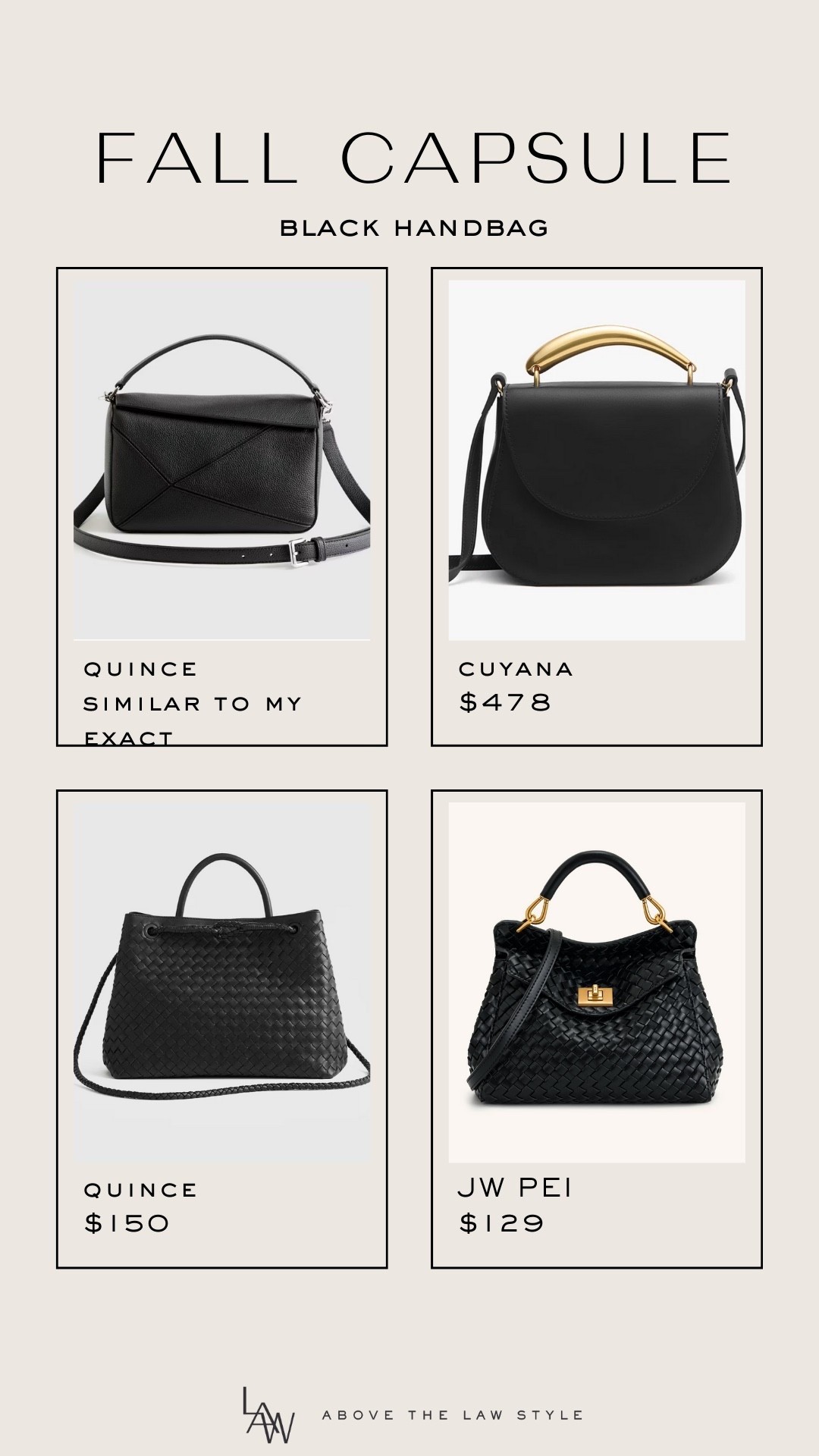 Fall Capsule: Black Handbag

#LTKItBag #LTKStyleTip #LTKFindsUnder100