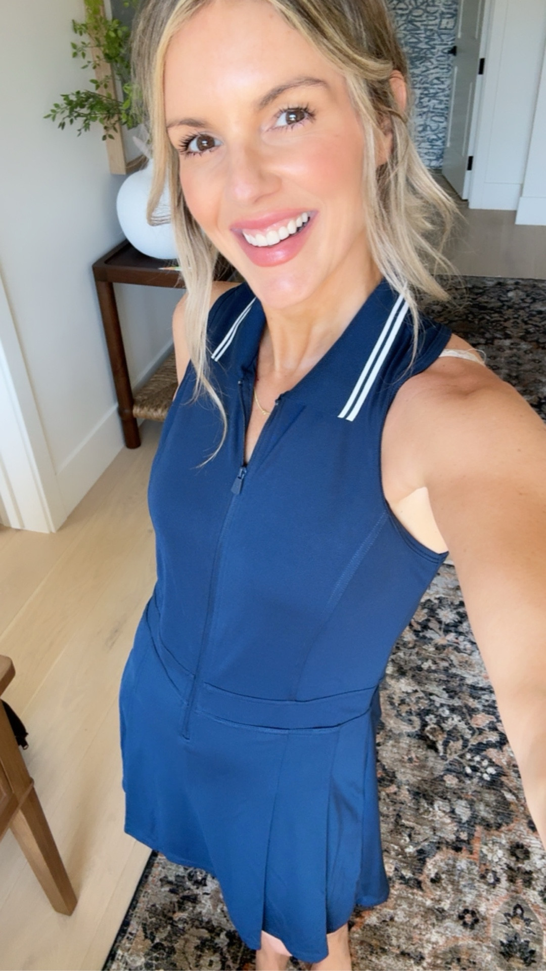 Cutest $24 dress with built-in shorts to wear to either tennis or pickle ball! I’m wearing a size small, which is my normal size and I have a little bit of room in it so I might’ve been able to size down to an extra small, but the small is good. I don’t mind having the room. ￼

#LTKOver40 #LTKfitnessgoals #LTKActive