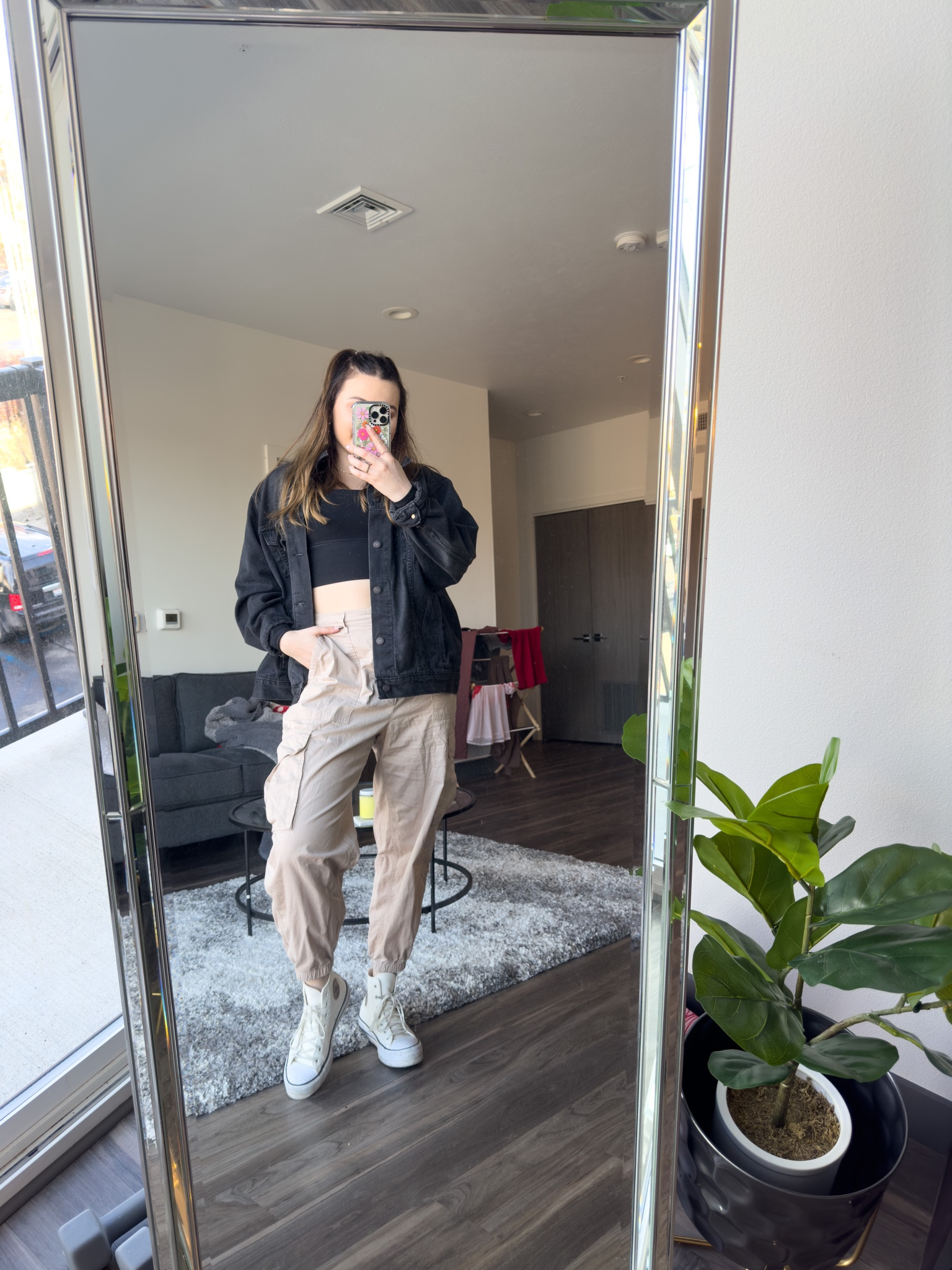 Ultra casual errand outfit! Featuring a workout long sleeve and cargo pants

I’m wearing a men’s XL jacket, size M long sleeve, size L pants and size 9 sneakers 

#LTKunder100 #LTKSeasonal #LTKstyletip