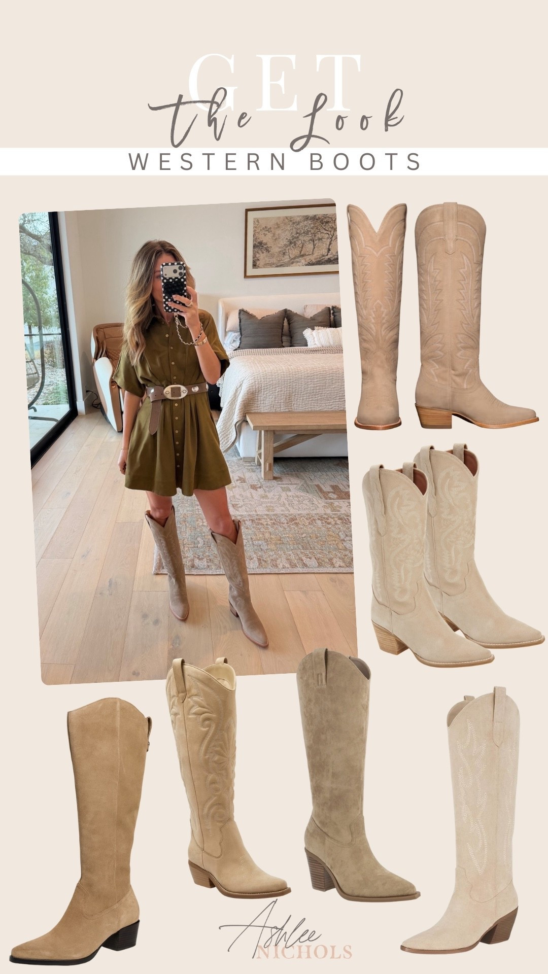 Neutral western boots at all price points!

Cowgirl boots,
Western boots

#LTKootd #LTKFindsUnder100