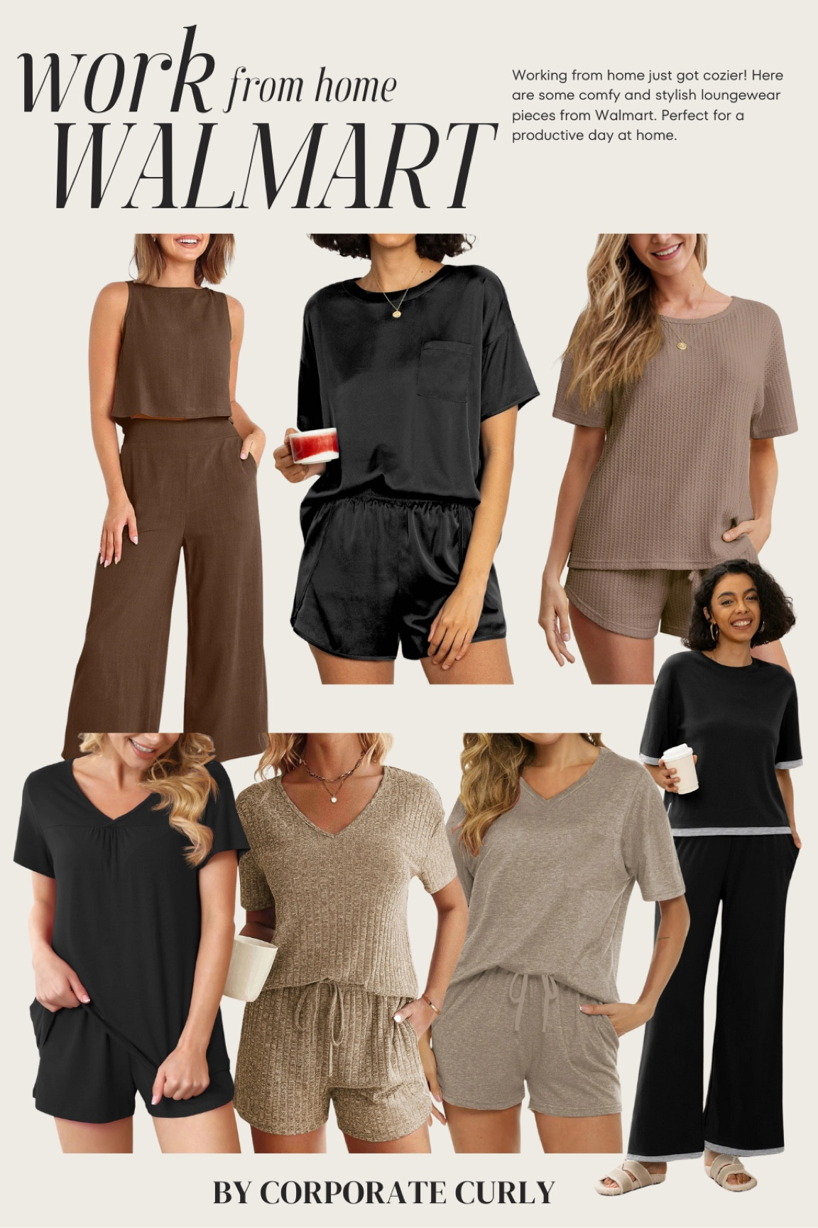 Stay comfy and stylish while working from home with these budget-friendly loungewear picks from Walmart. Perfect for productivity and relaxation! 
#WorkFromHome #WalmartFinds #BudgetFriendly #Loungewear #ComfyAndChic #HomeOfficeStyle #AffordableFashion #StayHomeStyle #WFHOutfits #CozyAndProductive



#LTKHome #LTKStyleTip #LTKWorkwear