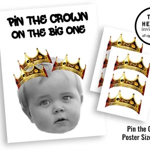 Notorious BIG Pin the Crown on the Big One Party Decor Kids | Etsy Canada | Etsy (CAD)