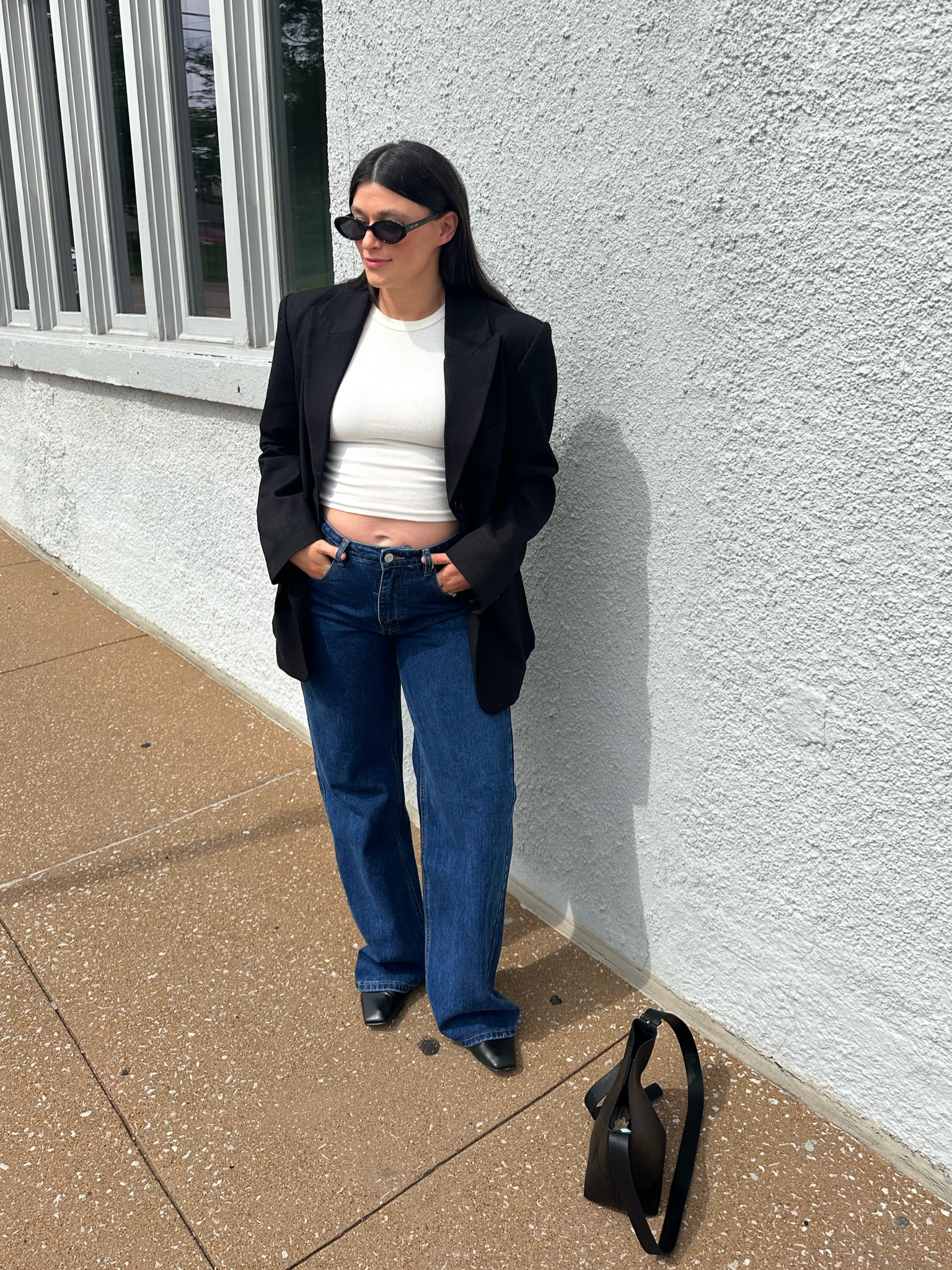 Classy casual outfit date night and bump friendly 🤍 

#LTKBump #LTKTravel #LTKStyleTip